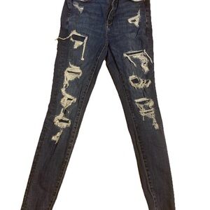 EUC American Eagle Womens Next Level Stretch Super Hi Rise Jegging 6 SHORT